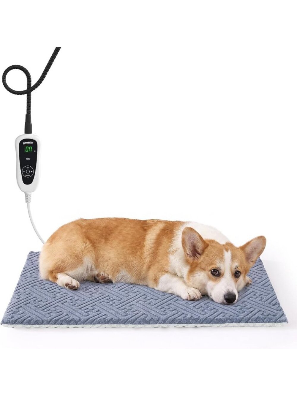 Medium Dog Heating Pad - Heated Pet Bed with 11 Temperature & 25 Timer Settings